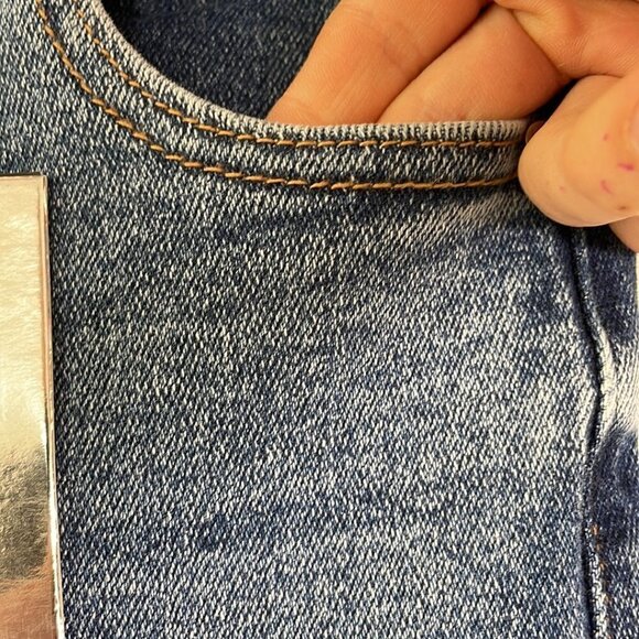 Insane Gene Jeans NWT Hi-Rise Ankle Skinny Medium Wash Blue Denim Size 0 / 23 - Picture 6 of 13